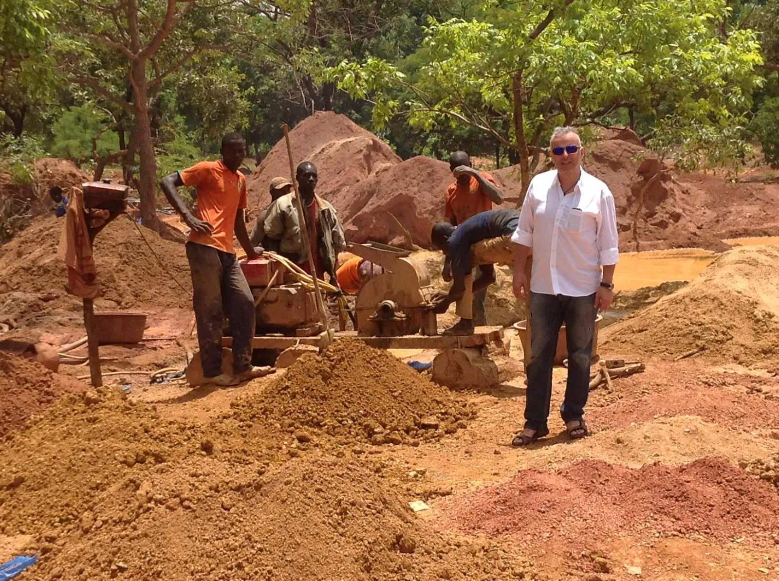 Szyszek at an African mining operation