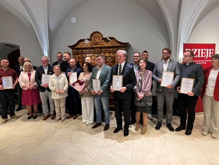 Fedorska at the SDP journalism awards ceremony in Poznań
