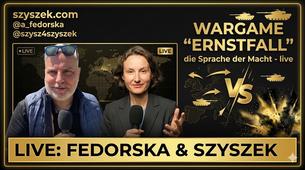 WARGAME "ERNSTFALL" i die Sprache der Macht - live Fedorska & Szyszek